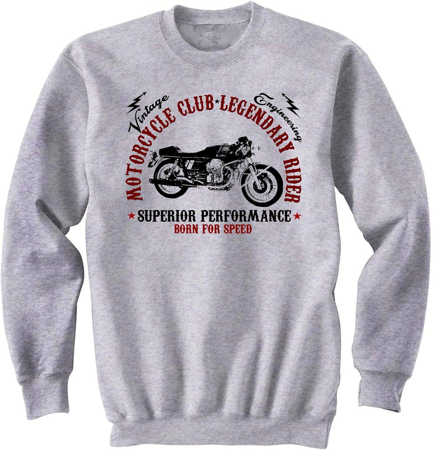 TEESANDENGINES Men's Moto Guzzi 750 s3 Motorcycle Club Grey Sweatshirt : Amazon.co.uk: Clothing