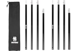 OneTigris Lightweight Tent Poles, 2pc/Set, 7075 Aluminum Alloy, Adjustable & Extendable