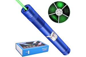LUEIIN Green Laser Pointer Tactical Flashlights, Long Range 20000 Feet Powerful Tactical Flashlight with Laser Pointer, Rechargeable Laser Pointer High Power for Camping, Hunting