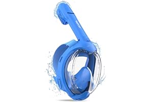 ACURE Kids Snorkel Mask Full Face - Anti-Fog & Dry Top Snorkel Set, Snorkeling Gear with Easier Breathing System for Swimming