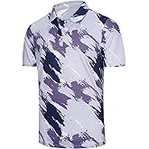Men's Polo Shirts Short Sleeve - Golf Shirts for Men Recycled Polyester Dry Fit Performance Designed Collared Golf Polo