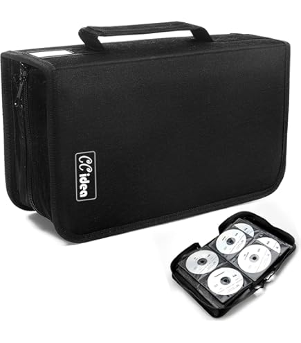 Amazon.com: Neil Enterprises Inc. Silver Paper CD or DVD and Business Card  Holder Sleeve