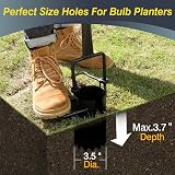 Colwelt Long Handle Bulb Planter Tool Serrated Sod Plugger for Tulips Daffodils view 3