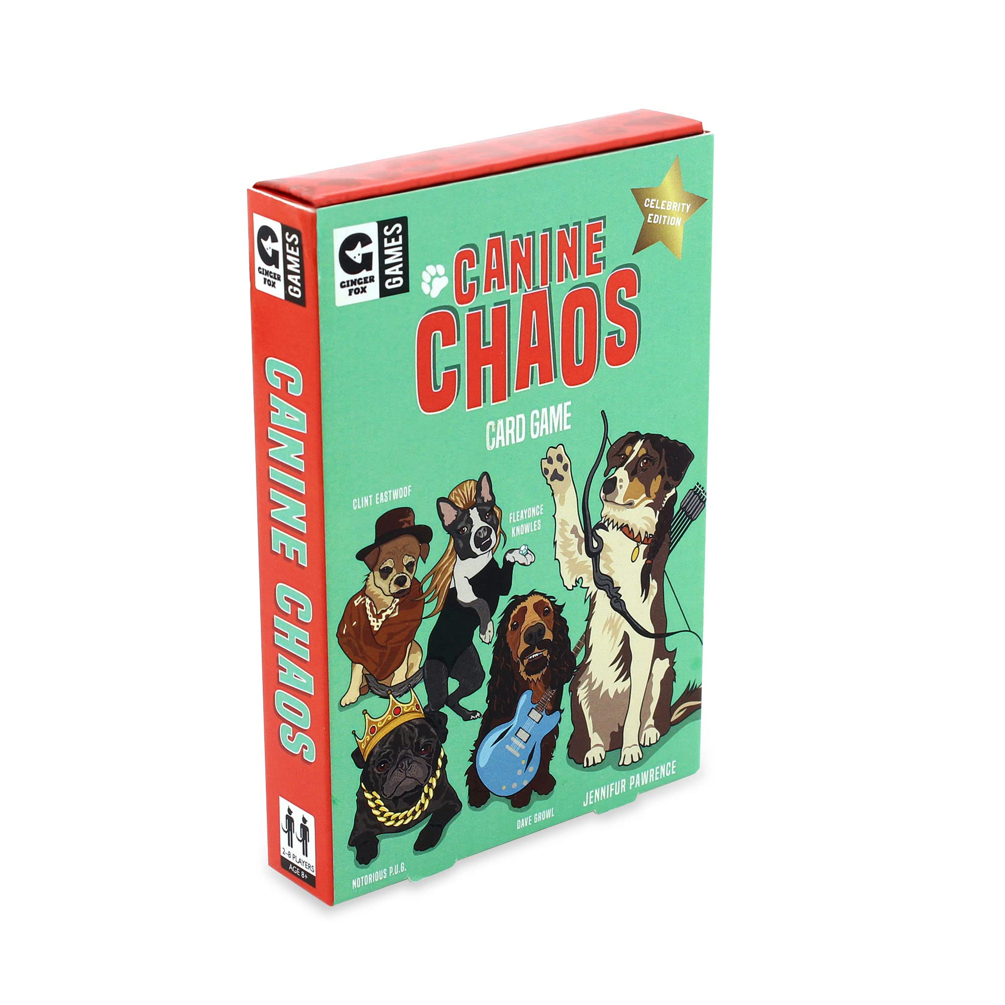 Ginger Fox Canine Chaos Card Game | Fast-Paced Card Swapping Matching Pairs Game | Family Party Game Night | Easy to Learn Quick to Play | Ages 8+ โ image 1