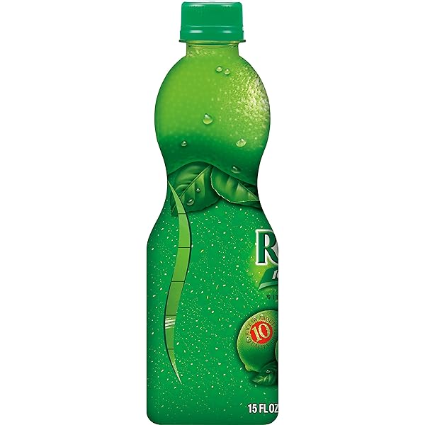 REALIME 100% LIME JUICE, 15 FL OZ BOTTLE (PACK OF 12), MADE WITH LIME JUICE FROM CONCENTRATE, GLUTEN-FREE, SODIUM FREE, PERFECT MIXER TO ADD TO COCKTAILS AND MARINADES
