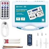 ELECROW All-in-one Starter Kit with Arduino Nano R4 Development Board | Compatible with Arduino IDE, Perfect for Programming Beginners, Makers, Engineers, STEM Education and DIY Electronic Project