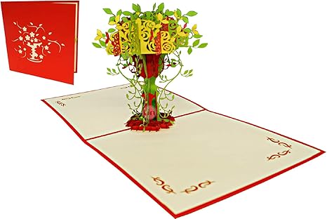 Lin Pop Up Fiore Di Credito Biglietti Di Ringraziamento Di Buona Guarigione Biglietti Di Compleanno Biglietti Di Auguri Fiori Madre Di Auguri Di Compleanno Albero Di Primavera Amazon It Cancelleria E Prodotti Per