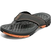 KUBUA Men's Beach Flip-Flops Water Sandals Outdoor Athletic Thong Sandal Slippers