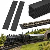 Patelai 36Pcs Ho Train Track 72ft Model Train Foam Roadbed Shock Absorption | Eva Roadbed Base for O N Ho Scale Track Layouts,Noise Reduction, Stable Subgrade, Ample Format,Simple Removal,24&ldquo; L X 2.8" W