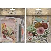 Tim Holtz Idea-Ology 2023 Palette Ephemera Pack &amp; Organic Layers - 2 Item Bundle