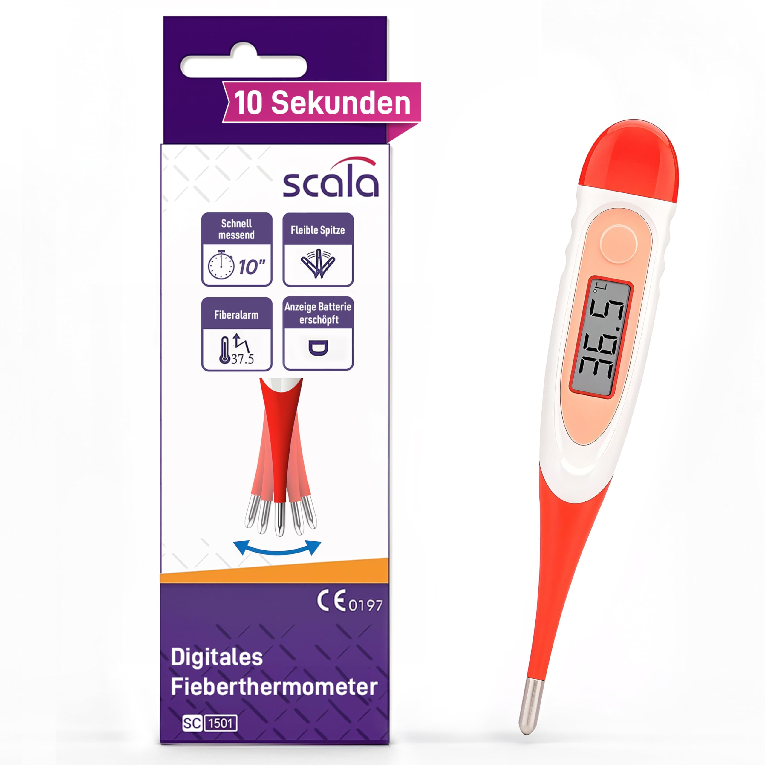 Scala Digital Body Thermometer SC 1501 Flex Speed 10 Seconds