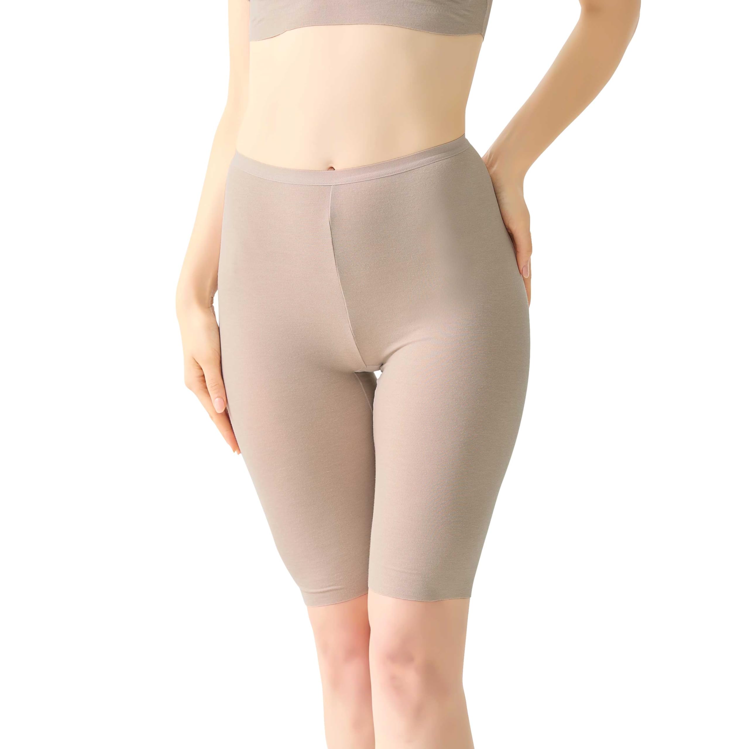 [グンゼ] ペチパンツ5分丈 アセドロン 汗対策 汗ジミ防止 ムレにくいさらさら素材 吸汗速乾インナーボトム ひざ上 MC2066P レディース ベージュヘザー の商品画像