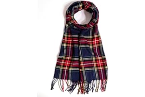 AUSEKALY Scarf For Women Men Winter Plaid Neck Scarves Fall Softest Classic Warm Lightweight