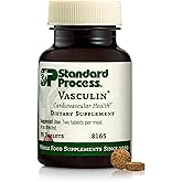 Standard Process Vasculin - Supplement for Cardiovascular & Healthy Heart Support - Supports Collagen Formation & Heart Health - Non-Dairy & Non-Soy - 90 Tablets (45 Servings)