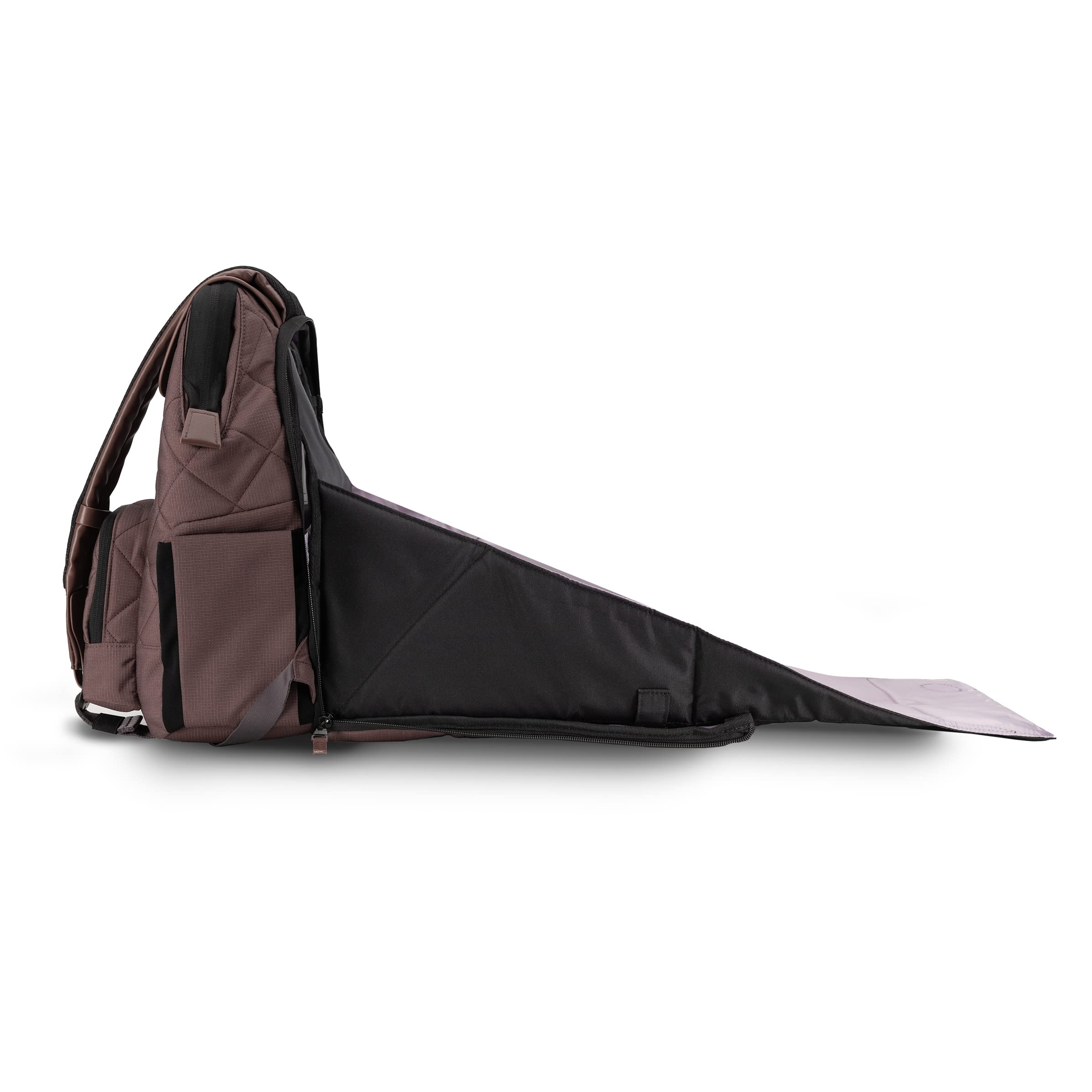 PAPERCLIP Jojo Diaper Bag Backpack with Fold Out Changing Station, Eco-Friendly (Baked Oak)