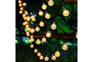 33Ft 80 LED Globe String Lights, Crystal Ball Fairy Lights for Indoor Outdoor Bedroom, Wedding, Patio, Garden, Holiday and Pa