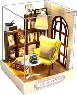 CUTEROOM DollHouse Kit Miniature with Furniture Dust Cover DIY Project