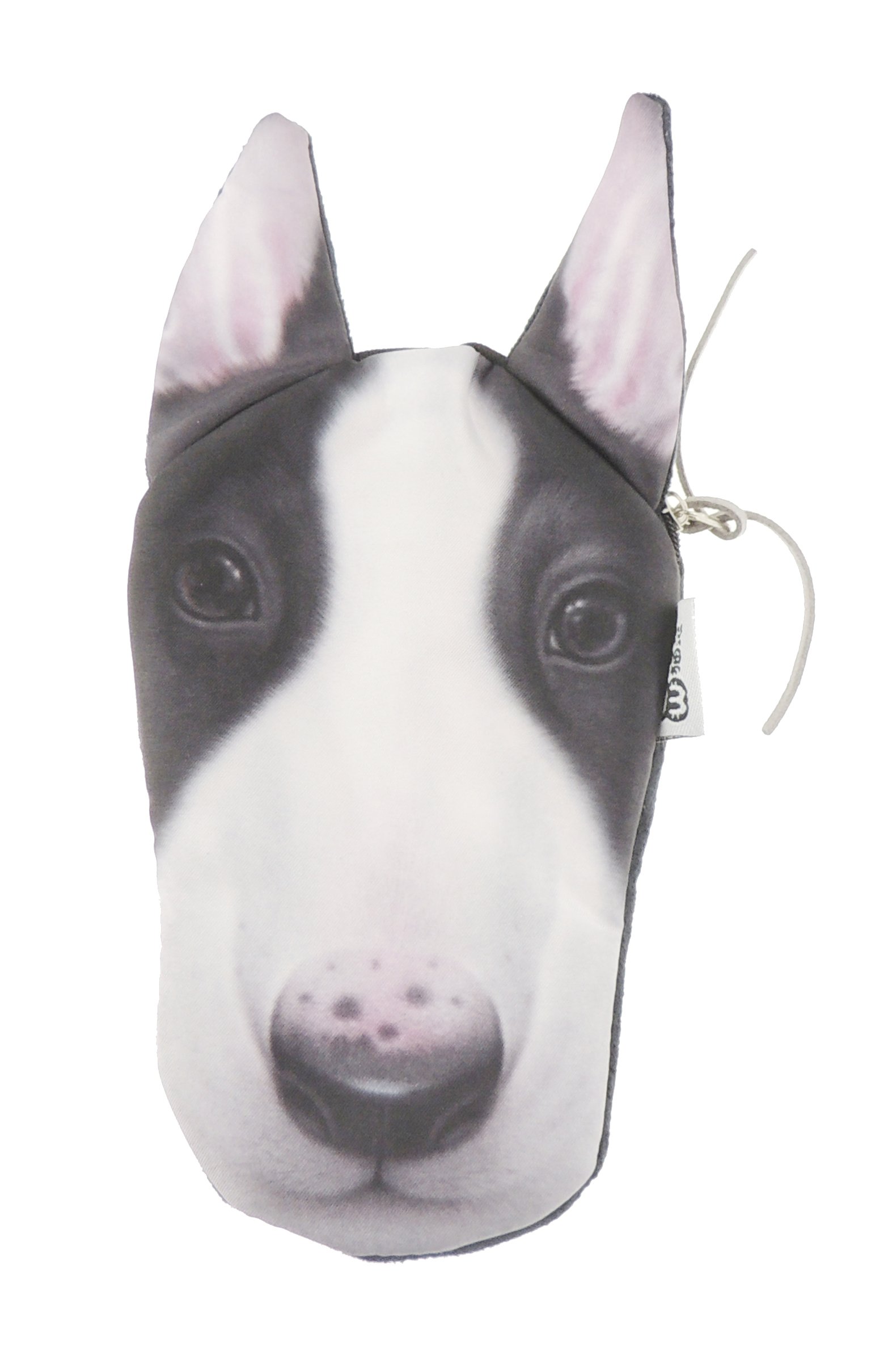 Womens Mens Girls Boys Cute Kids Teens Dog Puppy Doggy Animal Lovers Funny Christmas Birthday Gift Realistic Face Coin Change Money Makeup Zipper Holder Wallet Pouch Purse (Bull Terrier)