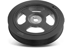 A-Premium Engine Harmonic Balancer Crankshaft Pulley Compatible with Kia Soul 10-16 18-19, Rio 12-20 & Hyundai Accent 12-19, 