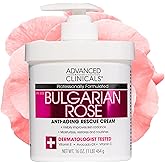 Advanced Clinicals Bulgarian Rose Lotion For Women | Rose Scented Vitamin C Body Lotion Cream | Visible Anti Aging Vitamin E Moisturizer Body Butter Improves Look Of Sagging Dry Skin & Texture, 16 Oz