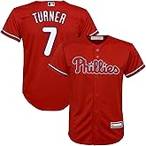 Trea Turner Philadelphia Phillies MLB Kids 4-7 Red Alternate Player Jersey