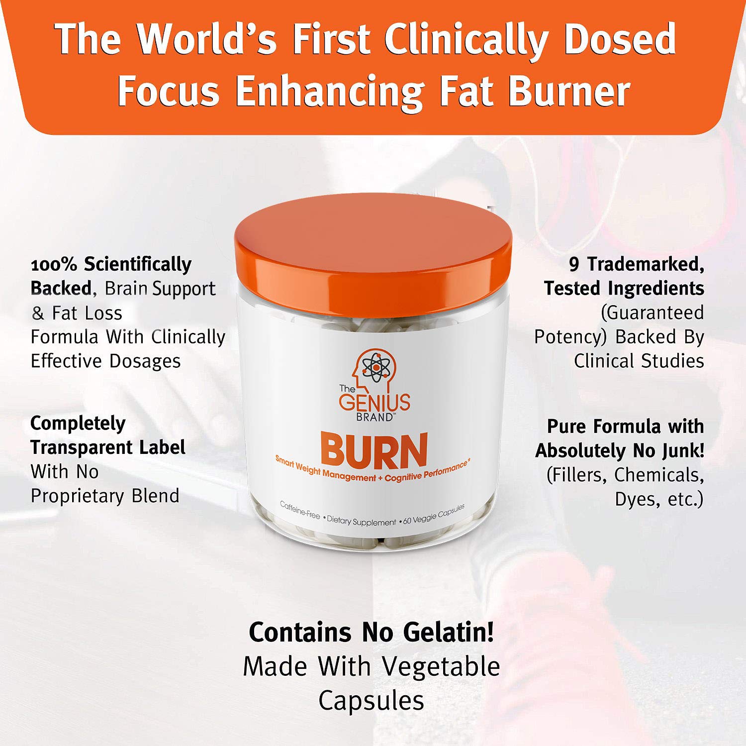 Genius Fat Burner Thermogenic Weight Loss & Nootropic Focus