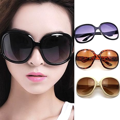 Amazon Co Jp オシャレな女性サングラス Uv 400保護 ファッションスタイル ガマ式 大フレーム ブラック ホーム キッチン