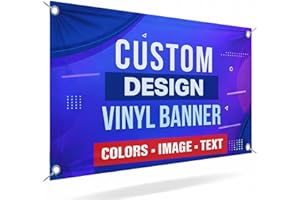 Custom Vinyl Banner for Events, Personalized Business Signs with Logo and Design, Outdoor Banners with Grommets, Customizable