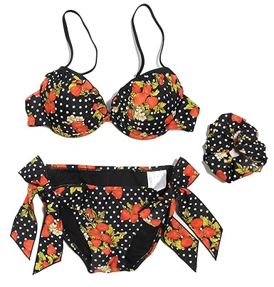 Amazon Spiralgirl ストロベリーフルーツ柄フリルビキニ水着 8148 9m