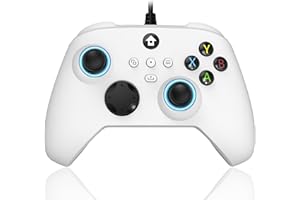 YUYIU 【Upgraded Wired Controller with RGB Light for Xbox Series X|S, Xbox One, Steam PC Windows 10 and above, PC Controller with Programmable, Dual Vibration Turbo Function, 3.5 mm Audio Jack