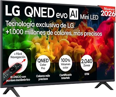 50QNED80B6B - Smart TV QNED EVO AI 50" 4K Sin Reflejos 94%, 2026