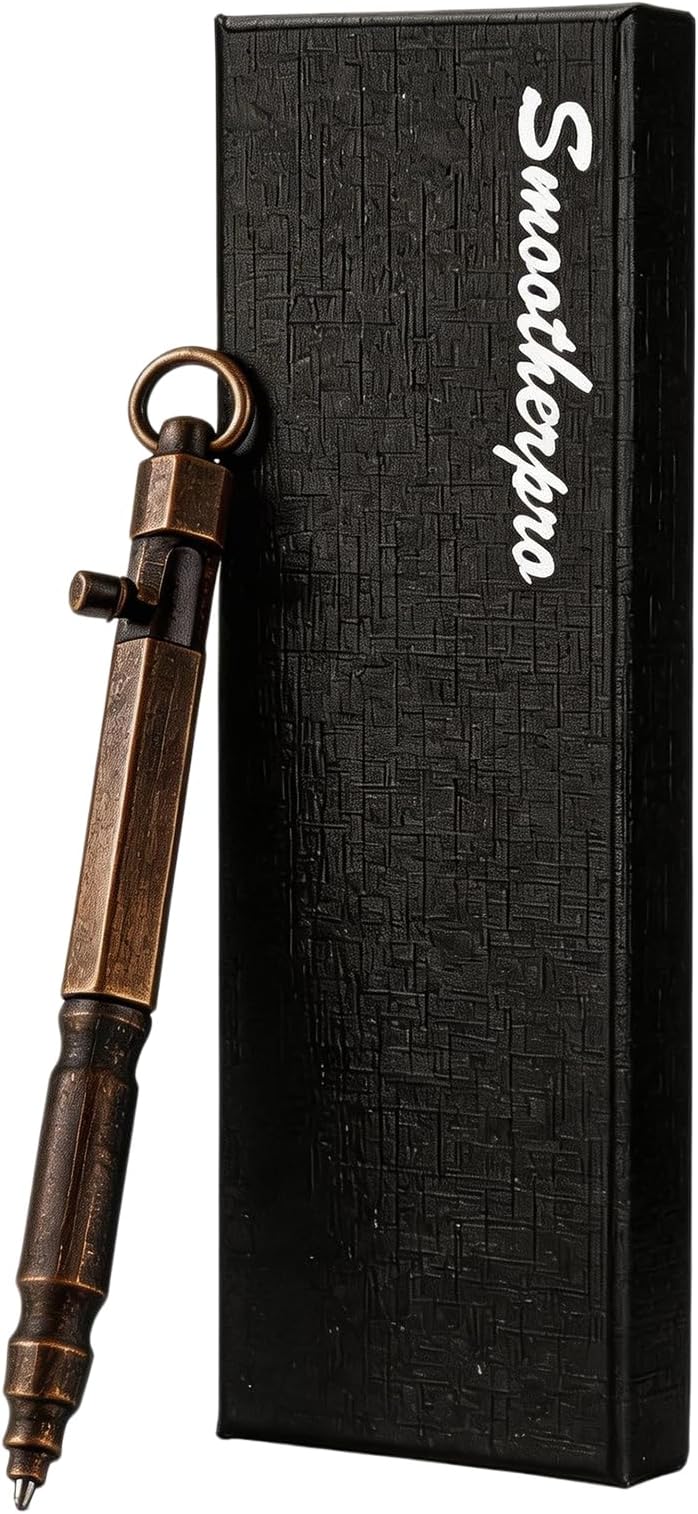 SMOOTHERPRO Solid Brass Bolt Action Pen Bronze BR631 Ballpoint