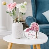Gleevara Heart Shaped Acrylic Plaque You will forever be my always Gift for Her view 7
