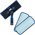 Unger ProClean Indoor Window Cleaner, Tool for Window, Glass, and Mirror Cleaning, Streak-Free Results, Reusable Microfiber Pads for Sustainability