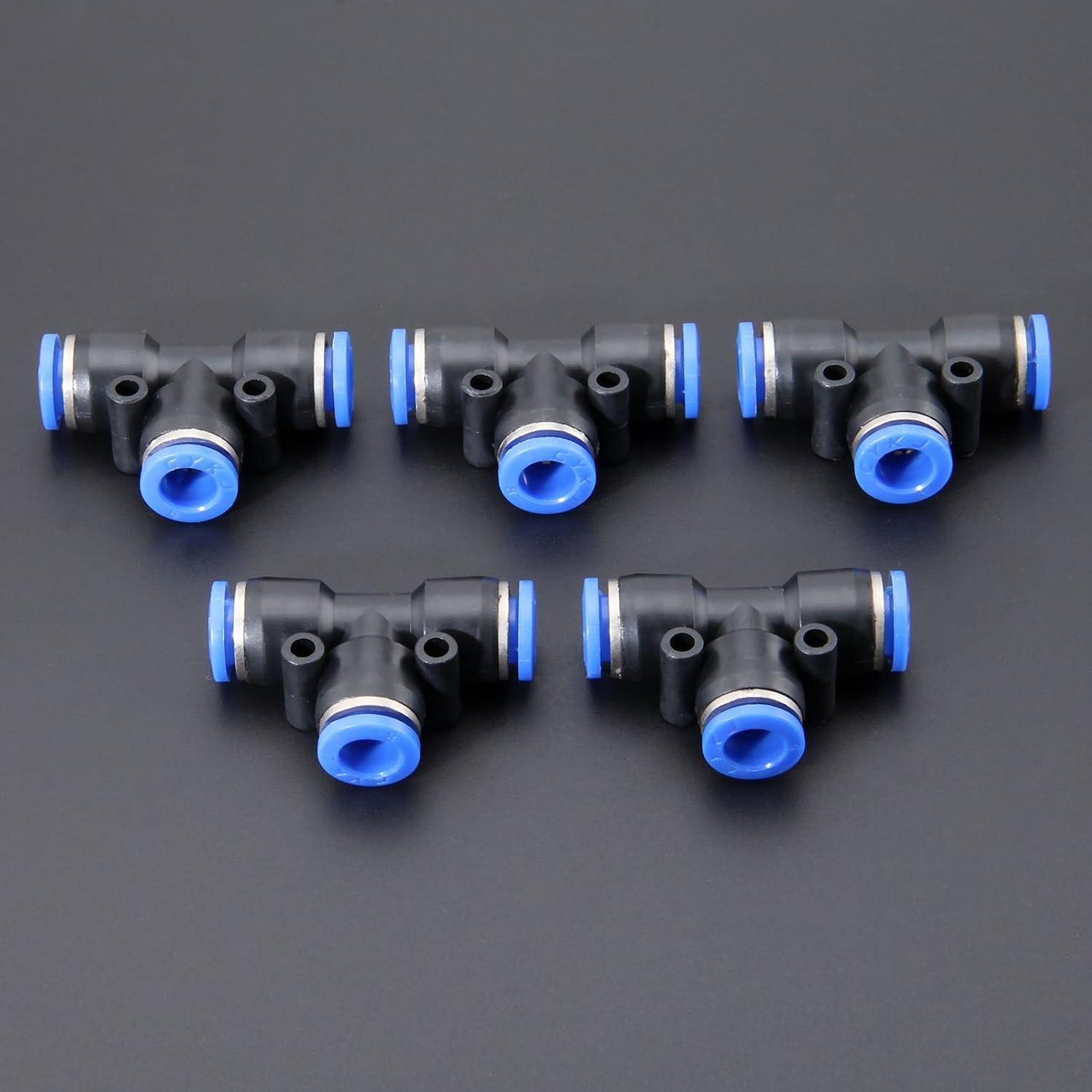 5pcs Water Hose Quick Connect T-Junction PE8 Pneumatic Air 3 Way Quick Fittings Connector 8mm Tube Hose - Image 5