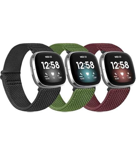 ShuYo Nylon-Armband Für Fitbit Sense & Versa 3 – 10 Stück, Elastisch, Wasserfreundlich