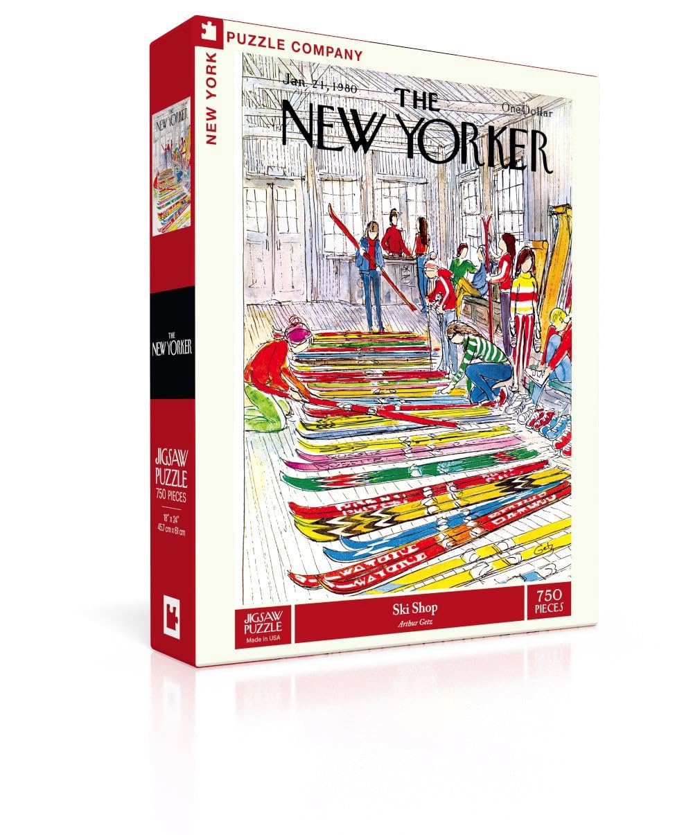 New York Puzzle Company - New Yorker Ski Shop - 750 Piece Jigsaw Puzzle