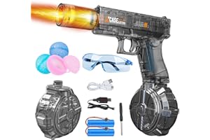 Automatic Electric Water Guns for Kids Adults, Transparent Automatic Squirt Guns, Up to 29FT Longer Range Summer Pool Beach P