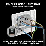 BG Electrical Switched Fused Connection Unit Nexus 800 White 13A 35mm view 5