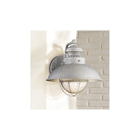 Galvanized outdoor wall light