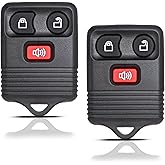 MechanMagic 2 Key Fob Remote Replacement Fits for 1998-2016 Ford F150 F250 F350 Ranger Escape Explorer Focus E150 Expedition,Mazda,Lincoln MKZ MKX CWTWB1U345 CWTWB1U33 Keyless Entry Remote Control