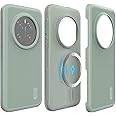 TUDIA DualShield Grip Designed for Honor Magic 7 Pro Case 5G (2025), [MergeGrip] Military Grade Dual Layer Shockproof Slim Tough Heavy Duty Phone Cases Cover (Green Lily, Magsafe Compatible)