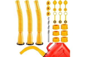 RYHYC Gas Can Spout Replacement Kit, 3 Kit Gas Can Flexible Nozzle Replacement Suitable for Most 1/2/5/10 Gal Oil Cans