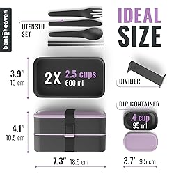 Bentoheaven Premium Bento Box Adult Lunch Box with