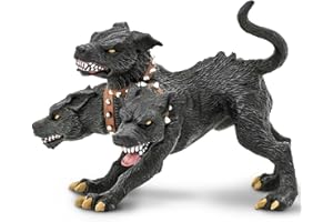 Safari Ltd. Cerberus Figurine - Hand-Painted 4.75" Three-Headed Dog Figure - Fun Educational Toy for Boys, Girls & Kids Age 3+