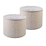 Wankaix lampshades Set of 2, Drum Lamp Shades Set