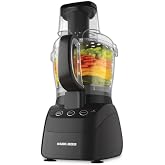 Black+Decker FP2500B PowerPro Wide-Mouth 10-Cup Food Processor, Black