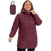 ANOTHER CHOICE Plus Size Packable Puffer Jacket for Women, Lightweight Quilted Puffer Coat with Hood