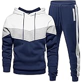 Riskrole Men's Hoodie Tracksuit 2 Pieces Set Athletic Casual Hooded Sweatshirt and Joggers Set Sweatsuit Outfits