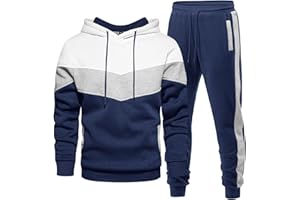 Riskrole Men's Hoodie Tracksuit 2 Pieces Set Athletic Casual Hooded Sweatshirt and Joggers Set Sweatsuit Outfits